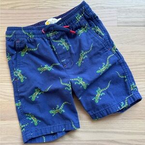Kids - 100% Cotton - MiniBoden - Blue Lizard Print Shorts - Size 6
